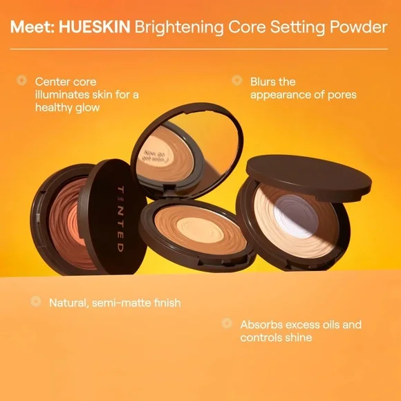 ‘Medium’ Hueskin Brightening Core Setting Powder - Picture 4 of 7